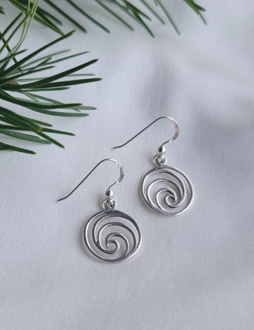 Spiral Wave Earrings