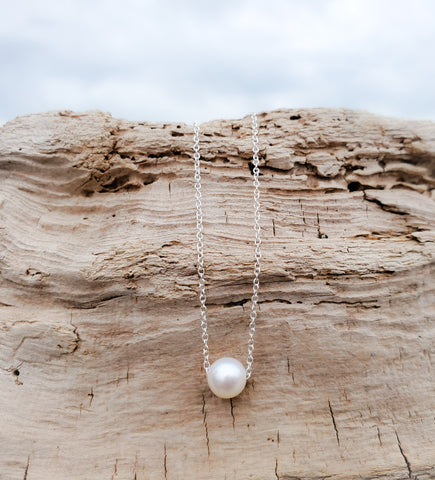 Purity Pearl Sterling Silver Necklace