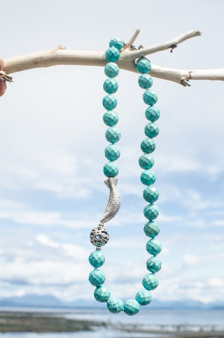 Gone Fishing Turquoise Necklace